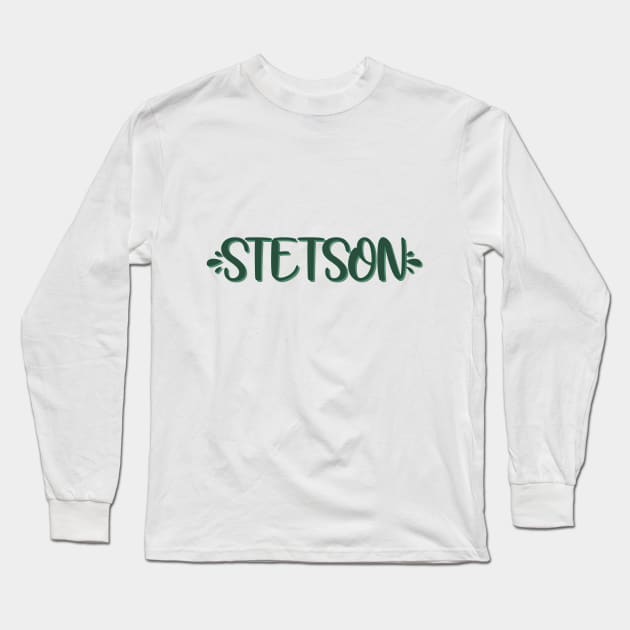 stetson splash lettering Long Sleeve T-Shirt by Rpadnis